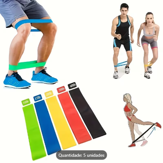 KIT BANDAS 5 EN 1 DE EJERCICIO FITNESS🏋